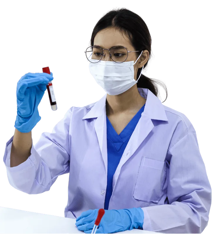 Modern laboratory equipment or a lab technician at work